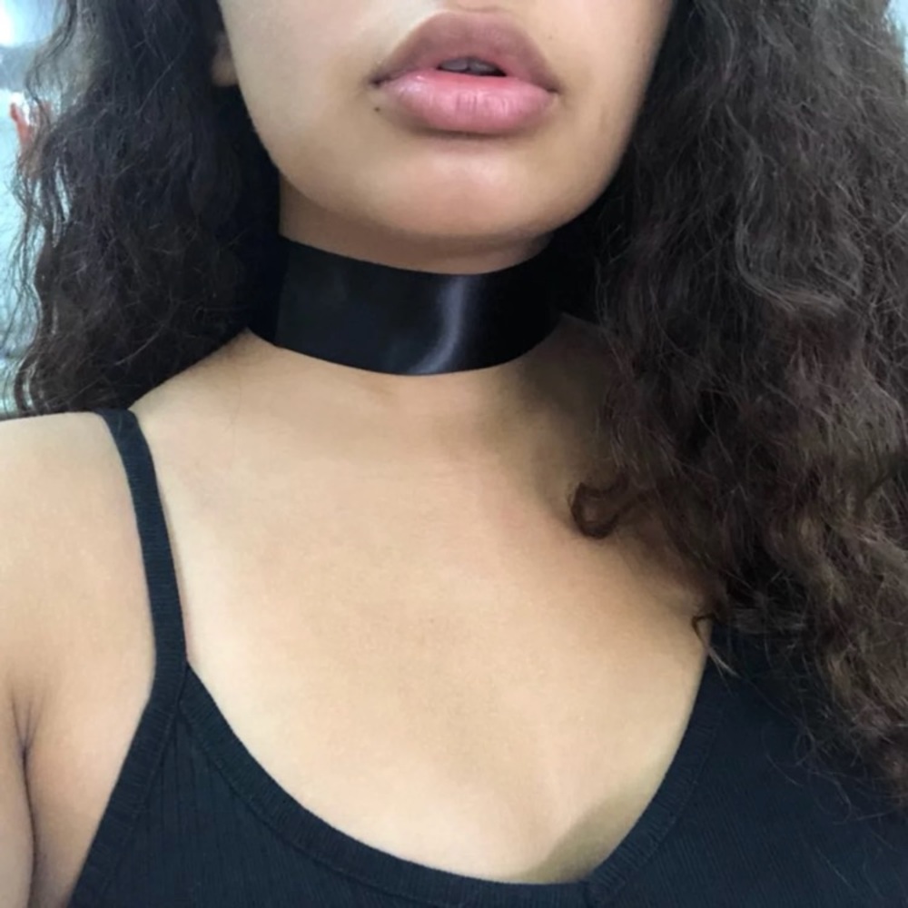 Black Satin Ribbon Choker